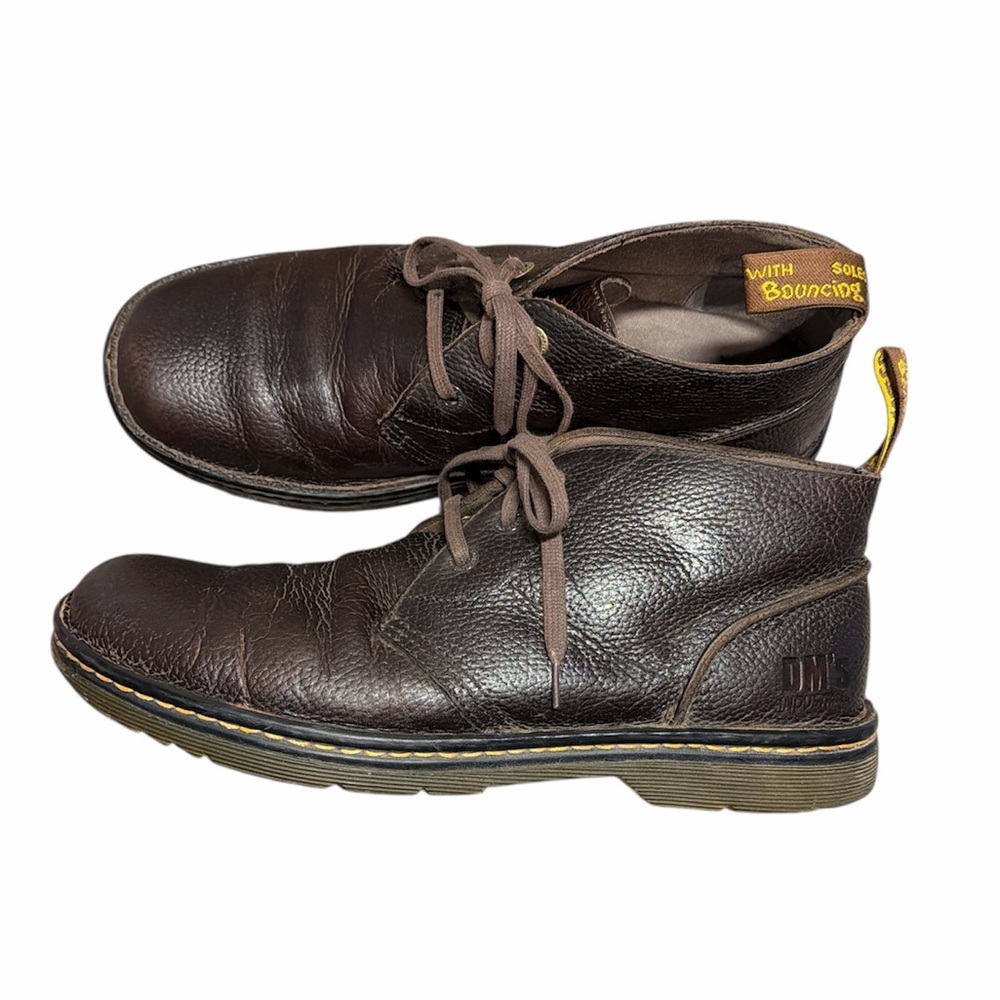 Dr. Martens Men’s Industrial Sussex Brown Leather Boots Size 13
